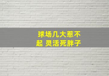 球场几大惹不起 灵活死胖子